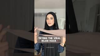 Trying the viral hijab hack #hijabi #hijabtutorial #hijabstyle #hijabinspiration