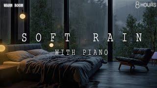 Rain Sounds For Sleeping - FALL INTO SLEEP INSTANTLY - Soft Piano & Rain Sounds to Reduce Stress