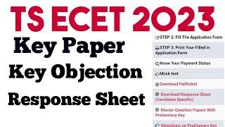 TS ECET 2023 KEY PAPER RESPONSE SHEET AND KEY OBJECTIONS UPDATES