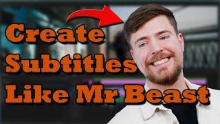 Create Animated Subtitles Like Mr Beast In Premiere Pro