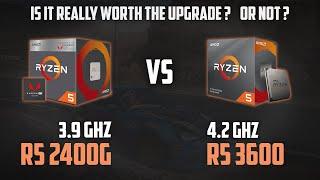 RYZEN 5 2400G vs RYZEN 5 3600  Is it really worth the upgrade ?  1080p 1440p and 2160p Benchmarks