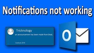 How To Fix Outlook Mail Notification Pop-up Not Working