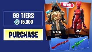 Buying Every SEASON 7 BATTLE PASS Tier in Fortnite Battle Royale