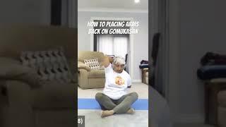 Gomukasan ‍️work with your arms shoulders and elbow #yoga #exercise #art #aasna #workout