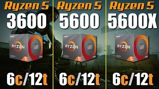 Ryzen 5 5600X vs. Ryzen 5 5600 vs. Ryzen 5 3600 - Gaming Test