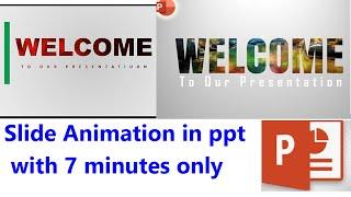 prepare Animated slide PowerPoint in 7 minutes Animated PowerPoint Slide Design Tutorial በአማረኛ