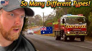 American Reacts to Impressive Australian Firetrucks Emergency Responses