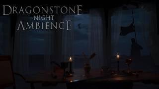 Gentle Coastal Winds & Crackling Fire Ambience  DragonStone Night Ambience  House Of The Dragon 