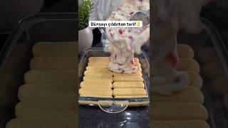 Çilek rüyası#shorts #viral #pastalover #dulces #sweet #tatlı #kolaypasta #yummy #food #recipe