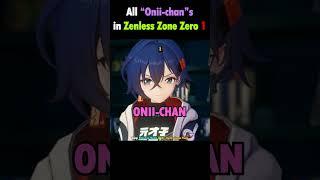 P1 Belle says ONIICHAN in Zenless Zone Zero