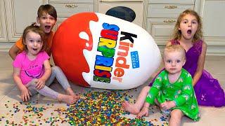 Five Kids Egg Surprise + more Childrens Songs and Videos