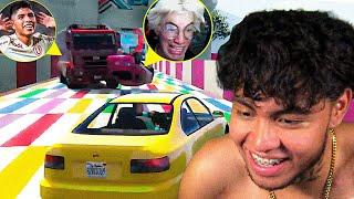 NEUTRO YT juega CARRERAS de GTA con GLOGLOKING y PIERO QUISPE