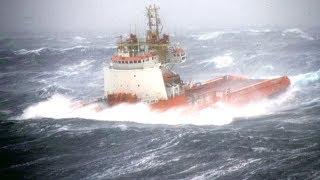 Work on Supply Boat During Heavy Weather