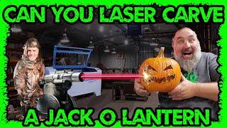 Laser cut a jack o lantern extreme pumpkin carving