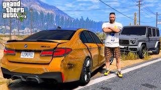 РЕАЛЬНАЯ ЖИЗНЬ В GTA 5 - ЖЕНА РАЗБИЛА МОЮ BMW M5 F90 ТЯНУ БМВ М5 НА ТРОСУ ВОТЕР