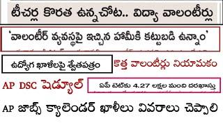 వాలంటీర్ వ్యవస్థ కొనసాగింపు  ఉద్యోగ ఖాళీలు శ్వేత పత్రం  AP Jobs Update  Volunteers latest News