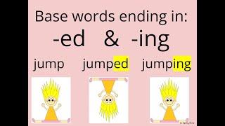 Base Words Ending in ED & ING - Learn to Read with Me