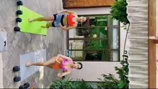 Sara Ali Khan yoga workout soles