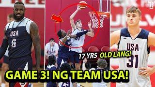 Grabe yung SELECT TEAM NG USA Kamuntikan pang talunin sila Lebron James Final Score 74-73