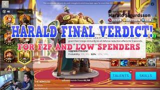 RoK - Haralds Final Verdict Get Him Or Not For F2PLow Spenders?