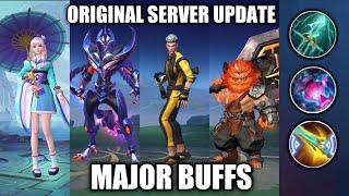 THESE ARE THE MAJOR BUFFS IN NEW ORIGINAL SERVER UPDATE