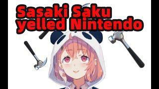 ENG SUB Sasaki Saku yelled Nintendo NIJISANJI Vtuber 笹木咲