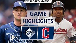 Tampa Bay Rays vs. Cleveland Guardians Highlights  Wild Card Game 1