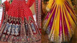 शादी के लिए आ गया है 2024 का बहुत ही सुंदर collection लेहेंगा  Bridal Lehenga #lehengacutting