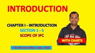 Introduction to Indian Penal Code 1860  Chapter I  Section 1 to 5  Name and Extent of IPC