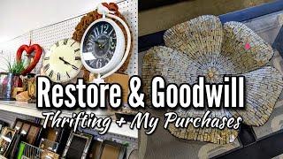 Restore & Goodwill Thrift Shopping with Me + Styled Thrift Haul-Thrifting in 2023