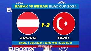 Hasil 16 Besar Piala Eropa 2024  TURKI 2-1 AUSTRIA  LIVE RCTI TADI MALAM EURO 2024