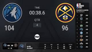 Timberwolves @ Nuggets Game 1  #NBAPlayoffs presented by Google Pixel Live Scoreboard