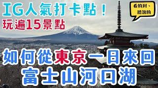 東京富士山河口湖一日暢玩路線懶人包、交通花費｜新倉富士淺間神社、大石公園、忍野八海，到底值不值得？！｜Mountain Fuji｜日本東京自由行街景Tokyo Japan Street View