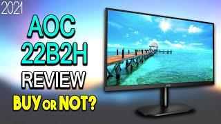 AOC 22B2H LED Monitor Review - Buy or Not?  Best Budget Monitor 2021?