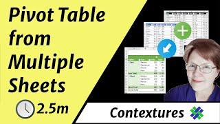 Excel Pivot Table from Multiple Sheets