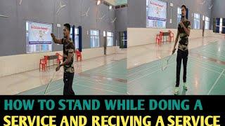 BADMINTON STANDING POSITION  KNOW THE CORRECT STANCE  #badminton #STANDING_POSITION_IN_BADMINTON