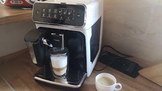 How to make coffee using Philips LatteGo auto machine - Latte Macchiato and black - troubleshooting