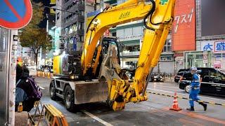 4K Tokyo Shibuya Crossing Construction Site 2023