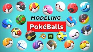 3D Modeling PokéBalls - Blender 3.0 & Substance 3D Painter