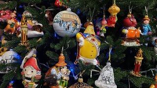 Наша  новогодняя елка 2022 большая  Елочные игрушки  Christmas decoration  relaxation video