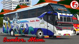 LIVERY BUS SUMBER ALAM 02 BK SR2 XHD TERBARU  KODENAME SR2 XHD HINO R260 RK8