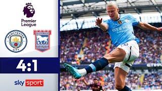 Haaland-Hattrick bei Gündogan Rückkehr  Manchester City - Ipswich Town  Highlights - PL