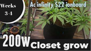 AC Infinity s22 light grow Skywalker OG Weeks 3-4  veg #ilovegrowingmarijuana #ilgm_official