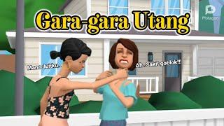 Gara-gara Utang  Kartun lucu 3D by Plotagon Story  Keluarga Joki