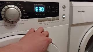 EASY HOW TO FIX Montpellier Washing MachineTumble Dryer E30 FLASHING CODE