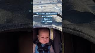 Why You Should Limit Baby’s Time in Strollers Car Seats and Containers #shorts