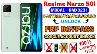 Realme Narzo 50i RMX3231 Hard Reset ll All Type Pin Password Pattern LockFRP  Remove Without PC