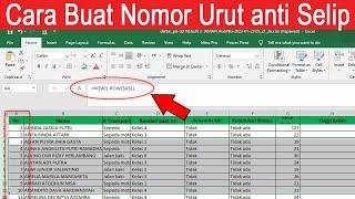 Anti Selip Cara Membuat Nomor Urut di Excel