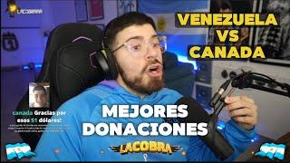VENEZUELA vs CANADA - LA COBRA mejores donaciones COPA AMERICA 2024