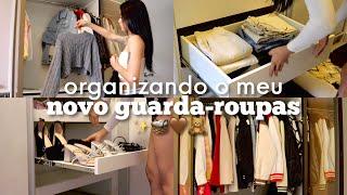 ORGANIZANDO TODO O MEU GUARDA-ROUPA NOVO  *SATISFYING* this will instantly motivate you 